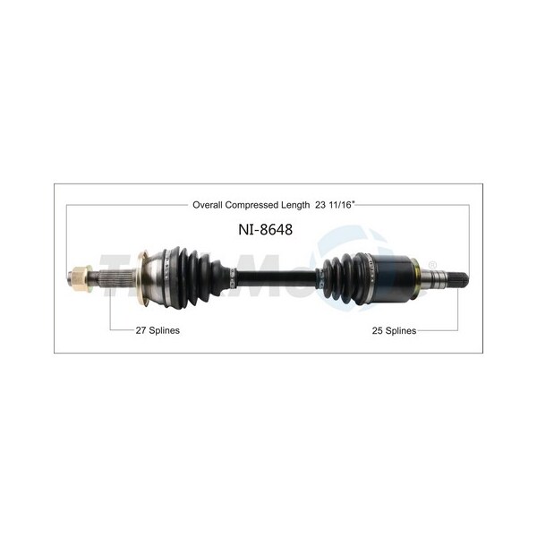 Surtrack Axle Cv Axle Shaft, Ni-8648 NI-8648 - main